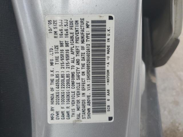 Photo 12 VIN: SHSRD68526U402412 - HONDA CRV 