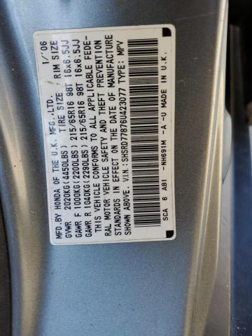 Photo 11 VIN: SHSRD77876U423077 - HONDA CRV 