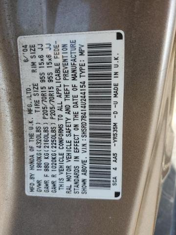 Photo 11 VIN: SHSRD78414U244154 - HONDA CR-V LX 