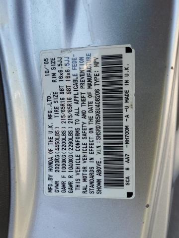 Photo 12 VIN: SHSRD785X6U408206 - HONDA CRV 