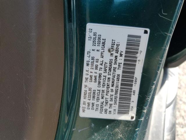 Photo 12 VIN: SHSRD78823U114806 - HONDA CR-V EX 