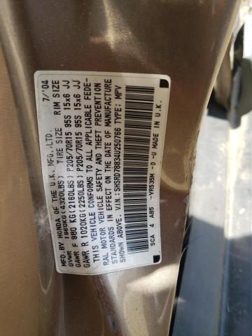 Photo 12 VIN: SHSRD78834U250766 - HONDA CRV 