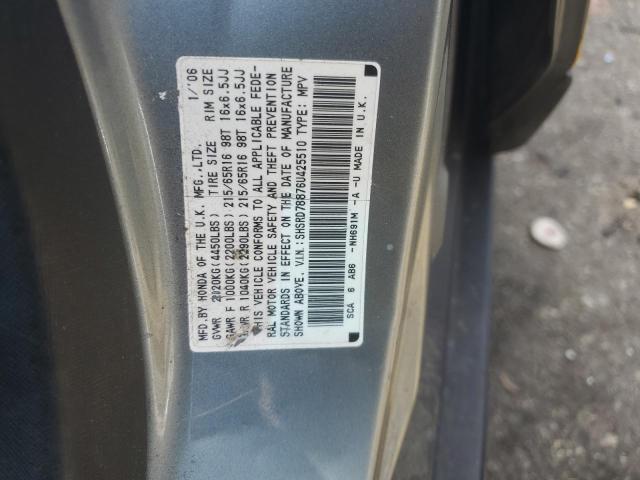 Photo 11 VIN: SHSRD78876U425510 - HONDA CR-V EX 