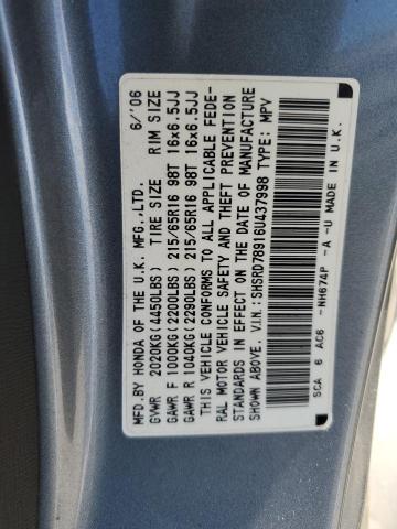 Photo 12 VIN: SHSRD78916U437998 - HONDA CR-V 