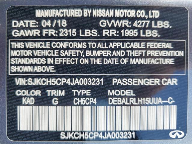 Photo 13 VIN: SJKCH5CP4JA003231 - INFINITI QX30 PURE 