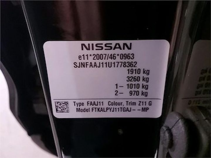 Photo 11 VIN: SJNFAAJ11U1778362 - NISSAN QASHQAI DIESEL - 2014 