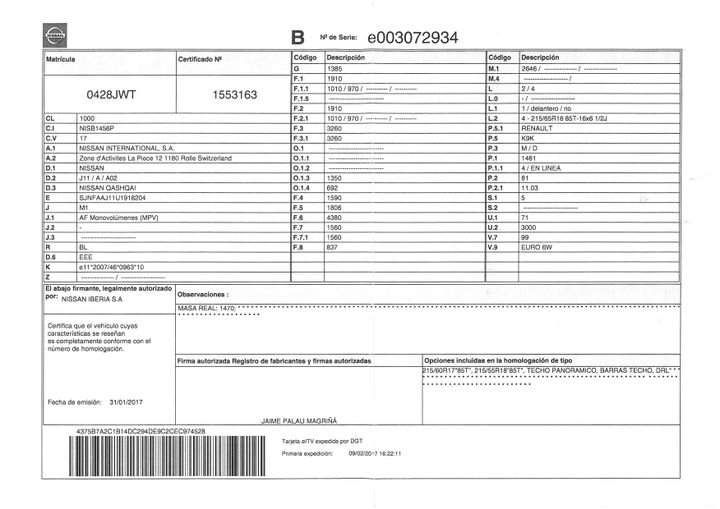 Photo 17 VIN: SJNFAAJ11U1918204 - NISSAN QASHQAI 