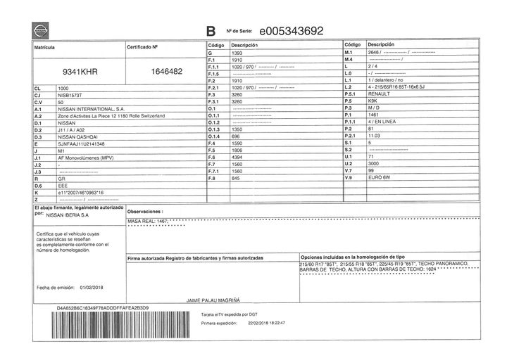 Photo 2 VIN: SJNFAAJ11U2141348 - NISSAN QASHQAI 