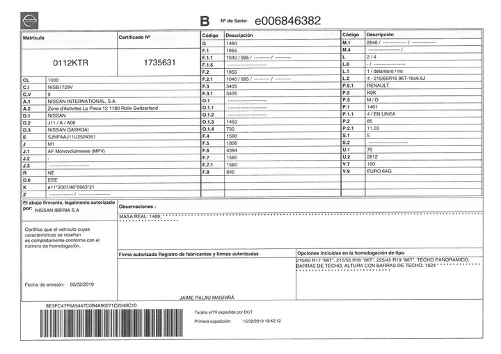 Photo 21 VIN: SJNFAAJ11U2524351 - NISSAN QASHQAI 