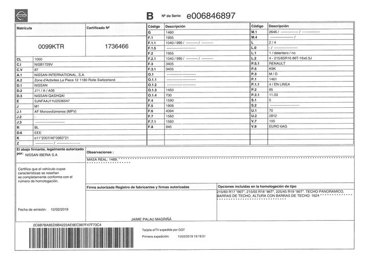 Photo 34 VIN: SJNFAAJ11U2536547 - NISSAN QASHQAI 