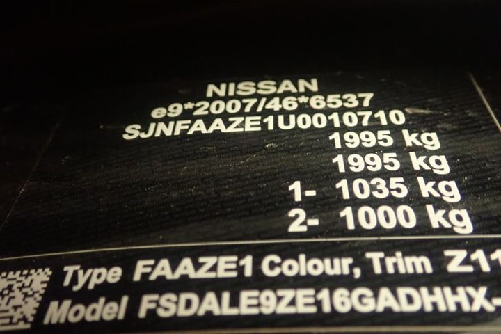 Photo 16 VIN: SJNFAAZE1U0010710 - NISSAN LEAF 2 