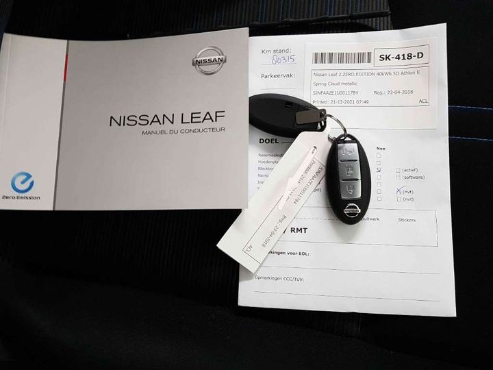 Photo 18 VIN: SJNFAAZE1U0011784 - NISSAN LEAF 