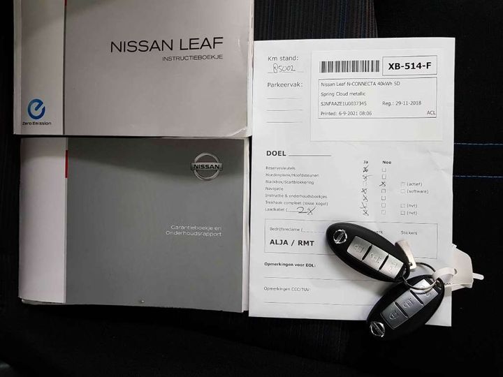 Photo 19 VIN: SJNFAAZE1U0037345 - NISSAN LEAF 