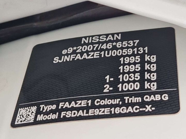 Photo 18 VIN: SJNFAAZE1U0059131 - NISSAN LEAF 