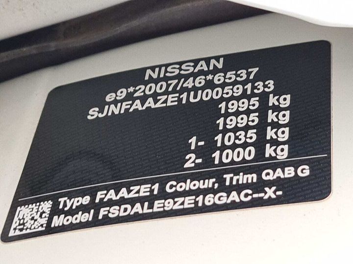 Photo 19 VIN: SJNFAAZE1U0059133 - NISSAN LEAF 