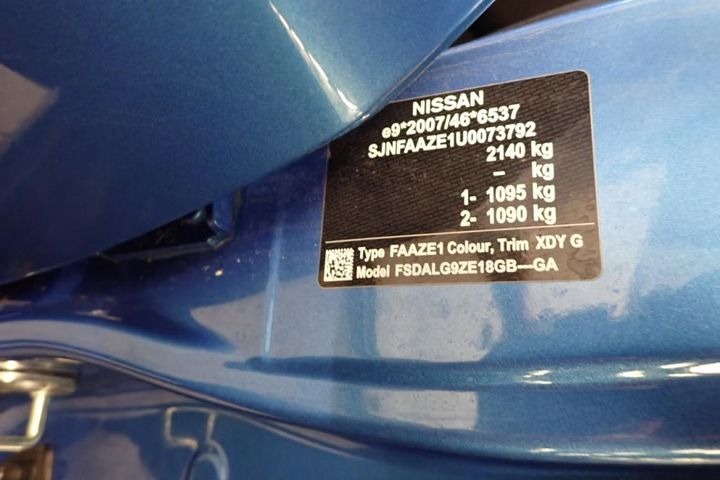 Photo 8 VIN: SJNFAAZE1U0073792 - NISSAN LEAF 