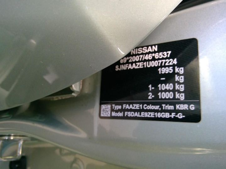 Photo 9 VIN: SJNFAAZE1U0077224 - NISSAN LEAF 