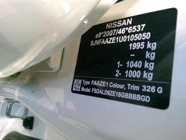 Photo 11 VIN: SJNFAAZE1U0105050 - NISSAN LEAF 