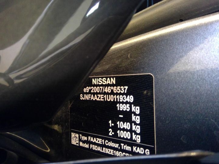 Photo 11 VIN: SJNFAAZE1U0119349 - NISSAN LEAF 