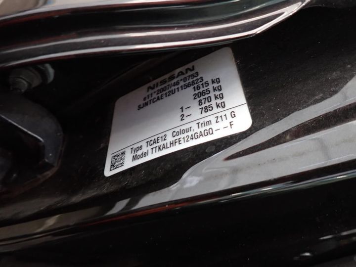 Photo 11 VIN: SJNTCAE12U1156823 - NISSAN NOTE 