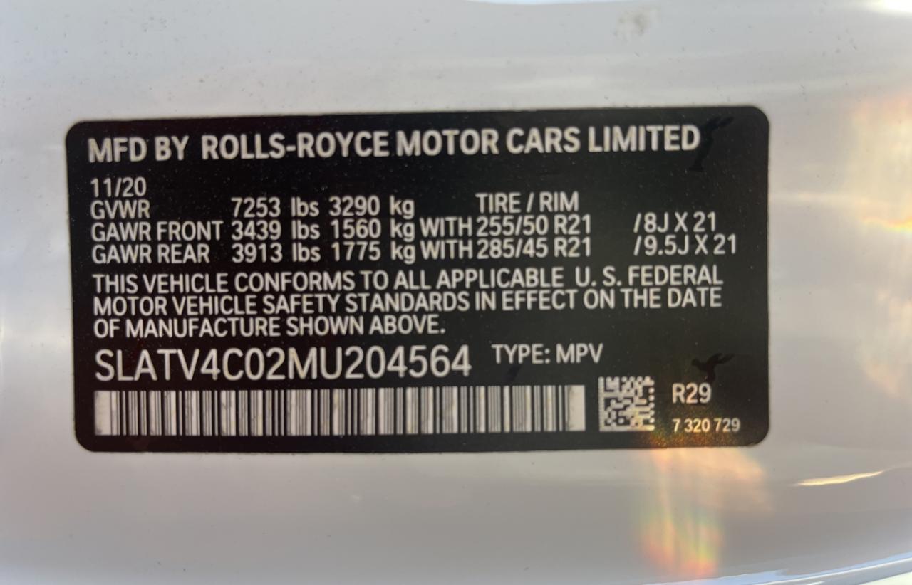 Photo 9 VIN: SLATV4C02MU204564 - ROLLS-ROYCE CULLINAN 