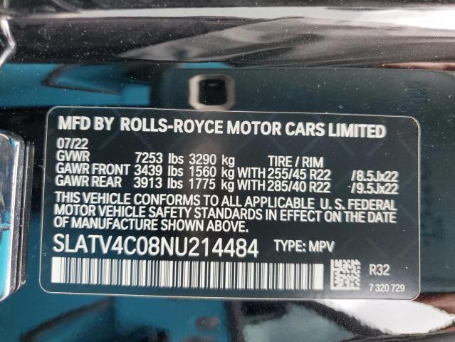 Photo 12 VIN: SLATV4C08NU214484 - ROLLS-ROYCE CULLINAN 