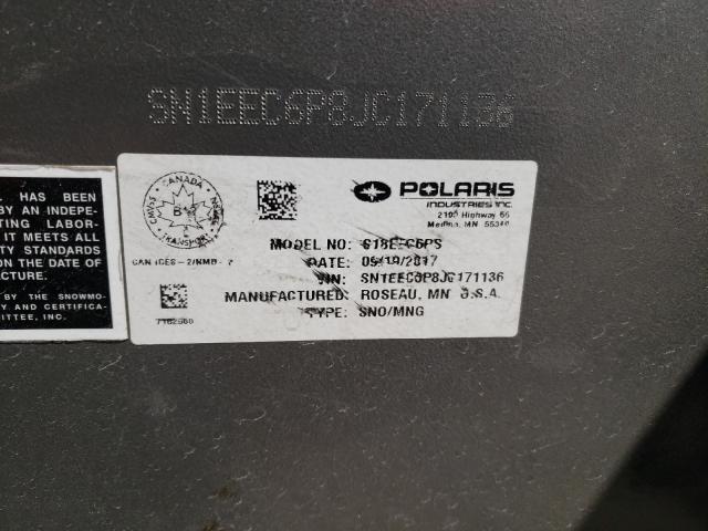 Photo 9 VIN: SN1EEC6P8JC171136 - POLARIS SNOWMOBILE 