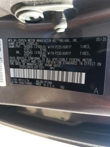 Photo 9 VIN: STDYZ3DC4LS071301 - TOYOTA SIENNA XLE 