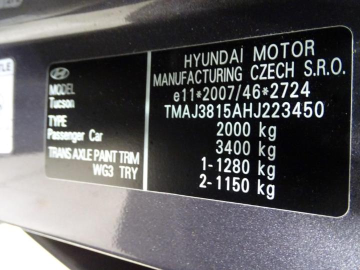 Photo 6 VIN: TMAJ3815AHJ223450 - HYUNDAI TUCSON 