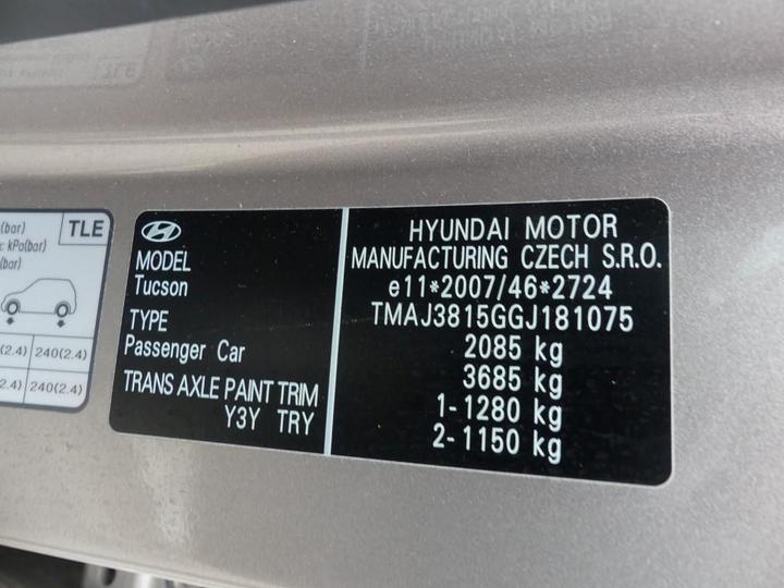 Photo 5 VIN: TMAJ3815GGJ181075 - HYUNDAI TUCSON 