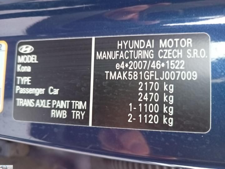 Photo 4 VIN: TMAK581GFLJ007009 - HYUNDAI KONA 