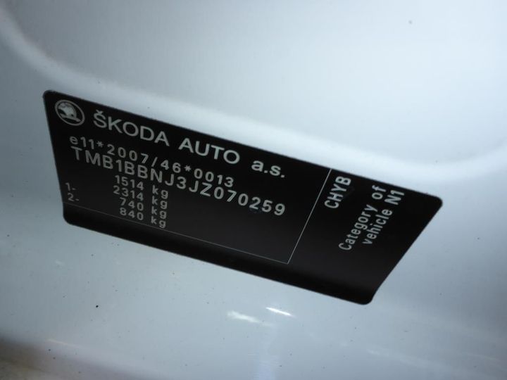 Photo 14 VIN: TMB1BBNJ3JZ070259 - SKODA FABIA 