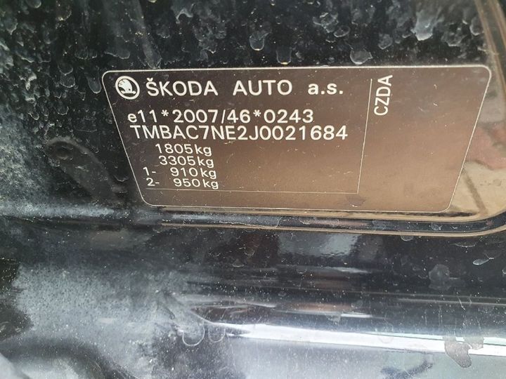 Photo 8 VIN: TMBAC7NE2J0021684 - SKODA OCTAVIA 