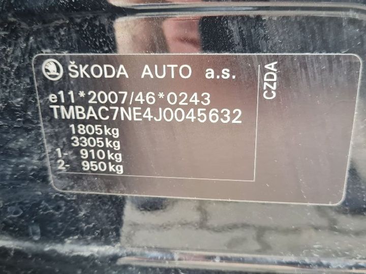 Photo 9 VIN: TMBAC7NE4J0045632 - SKODA OCTAVIA 