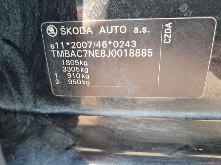 Photo 9 VIN: TMBAC7NE8J0018885 - SKODA OCTAVIA 