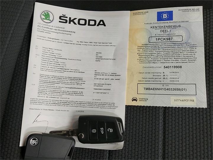 Photo 4 VIN: TMBAE6NH1G4032658 - SKODA RAPID 