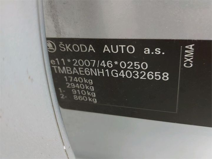 Photo 6 VIN: TMBAE6NH1G4032658 - SKODA RAPID 