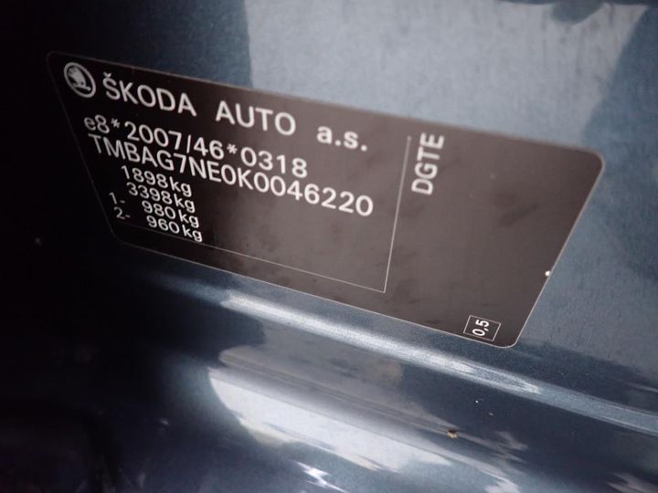 Photo 12 VIN: TMBAG7NE0K0046220 - SKODA OCTAVIA 