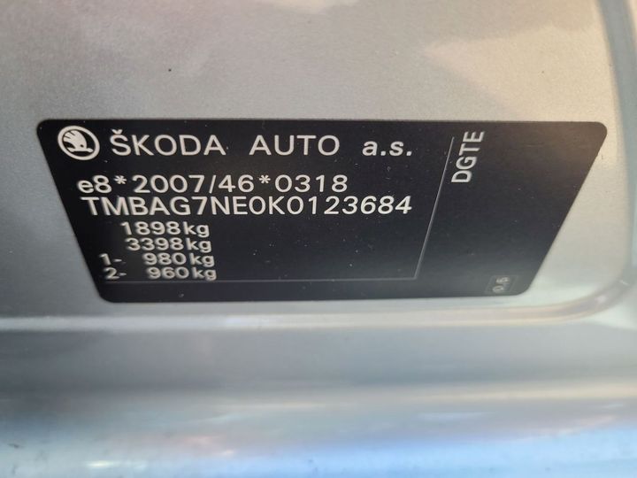 Photo 10 VIN: TMBAG7NE0K0123684 - SKODA OCTAVIA 