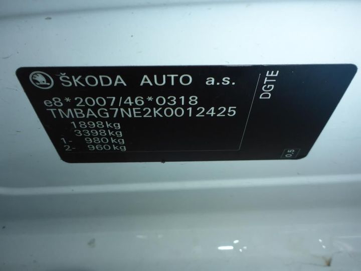 Photo 13 VIN: TMBAG7NE2K0012425 - SKODA OCTAVIA 