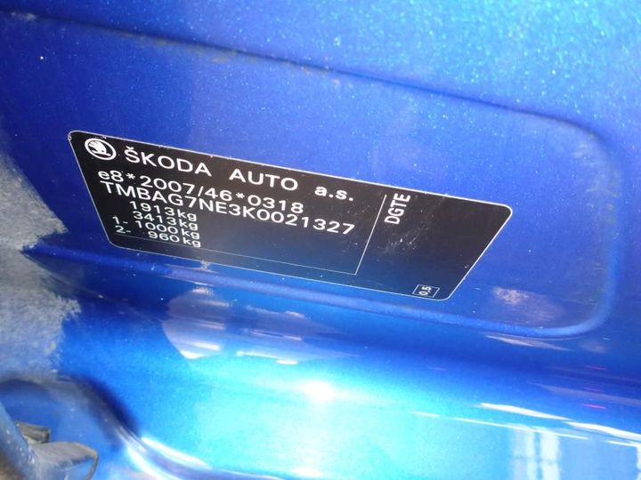 Photo 9 VIN: TMBAG7NE3K0021327 - SKODA OCTAVIA 