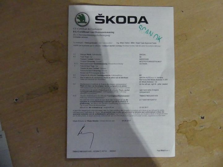 Photo 3 VIN: TMBAG7NE4J0051435 - SKODA OCTAVIA 