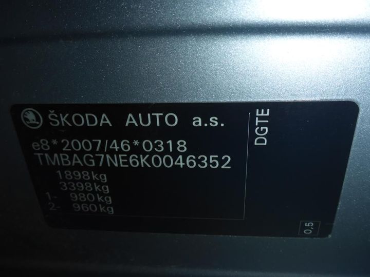 Photo 13 VIN: TMBAG7NE6K0046352 - SKODA OCTAVIA 