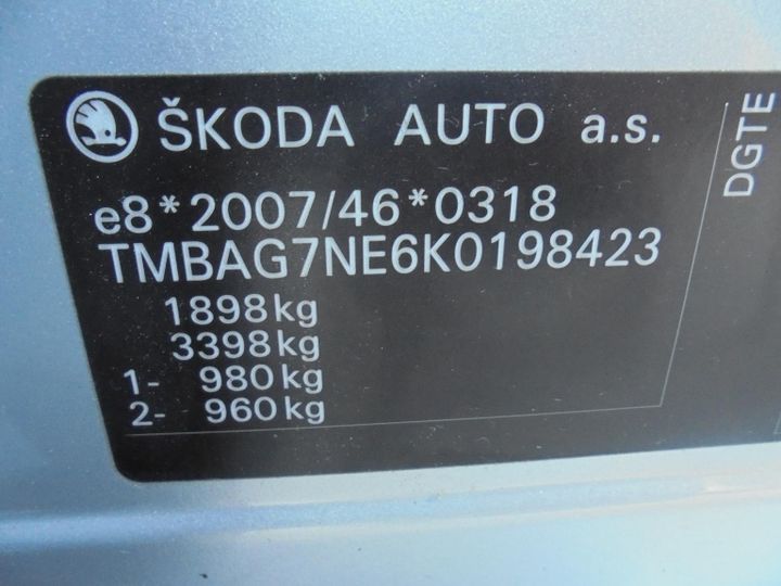 Photo 14 VIN: TMBAG7NE6K0198423 - SKODA OCTAVIA 