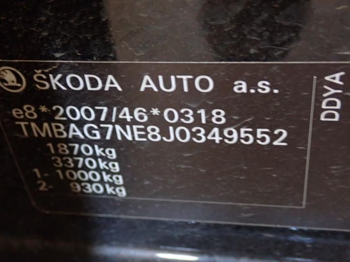 Photo 13 VIN: TMBAG7NE8J0349552 - SKODA OCTAVIA 