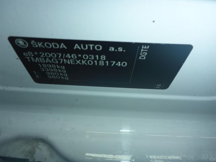 Photo 11 VIN: TMBAG7NEXK0181740 - SKODA OCTAVIA 