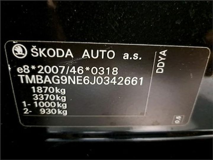 Photo 11 VIN: TMBAG9NE6J0342661 - SKODA OCTAVIA 