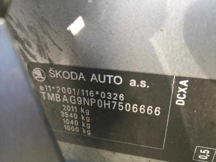 Photo 13 VIN: TMBAG9NP0H7506666 - SKODA SUPERB 