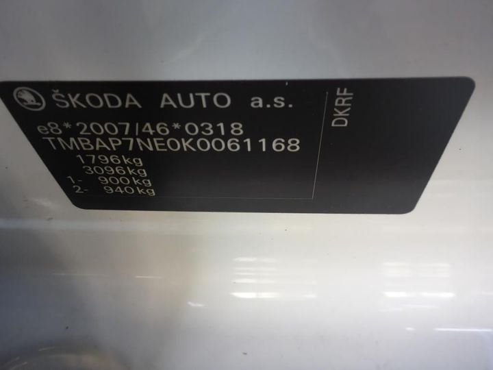 Photo 13 VIN: TMBAP7NE0K0061168 - SKODA OCTAVIA 