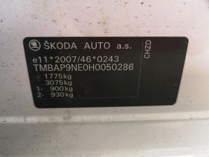 Photo 14 VIN: TMBAP9NE0H0050286 - SKODA OCTAVIA 